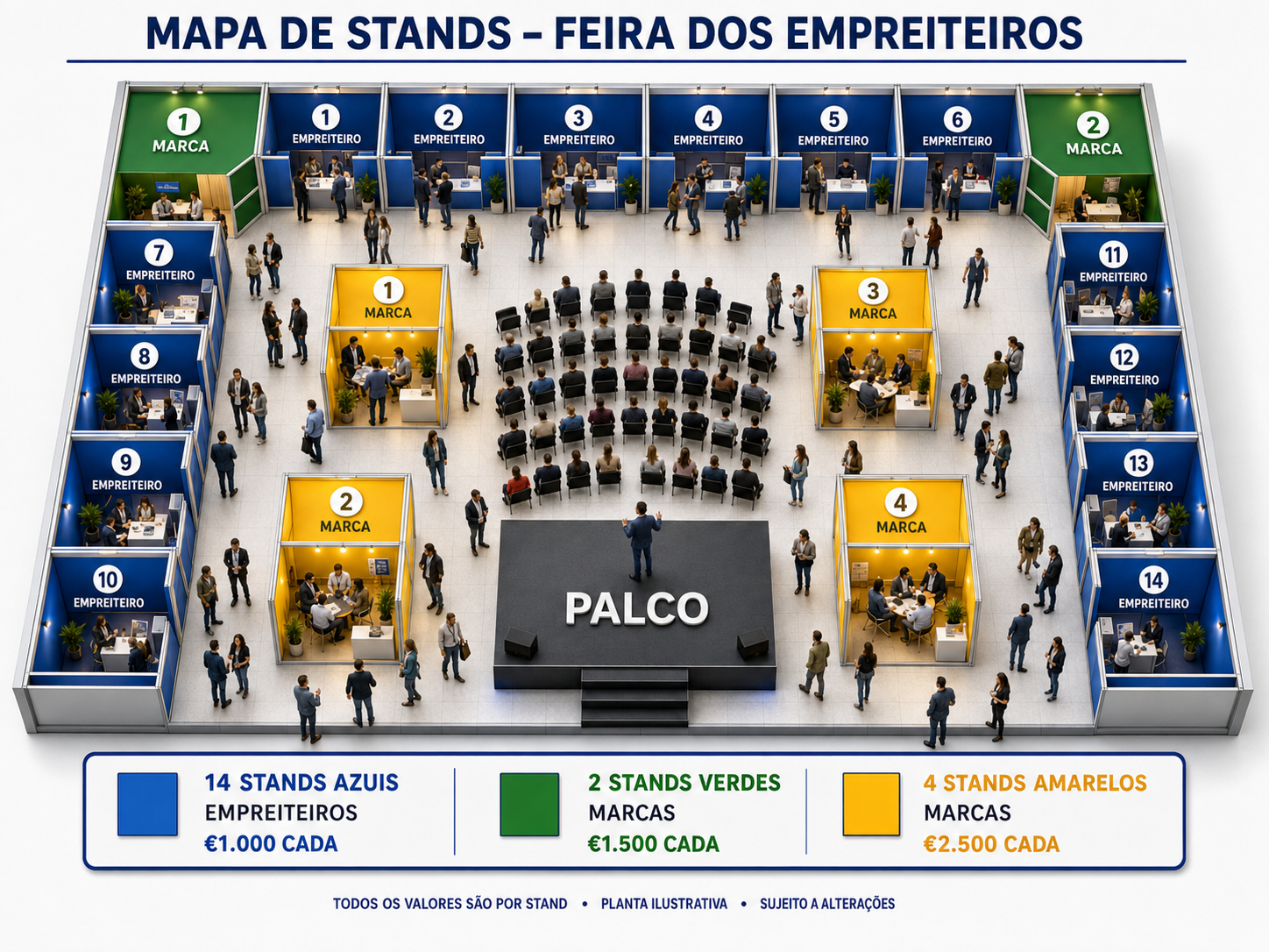 Mapa 3D da Feira dos Empreiteiros